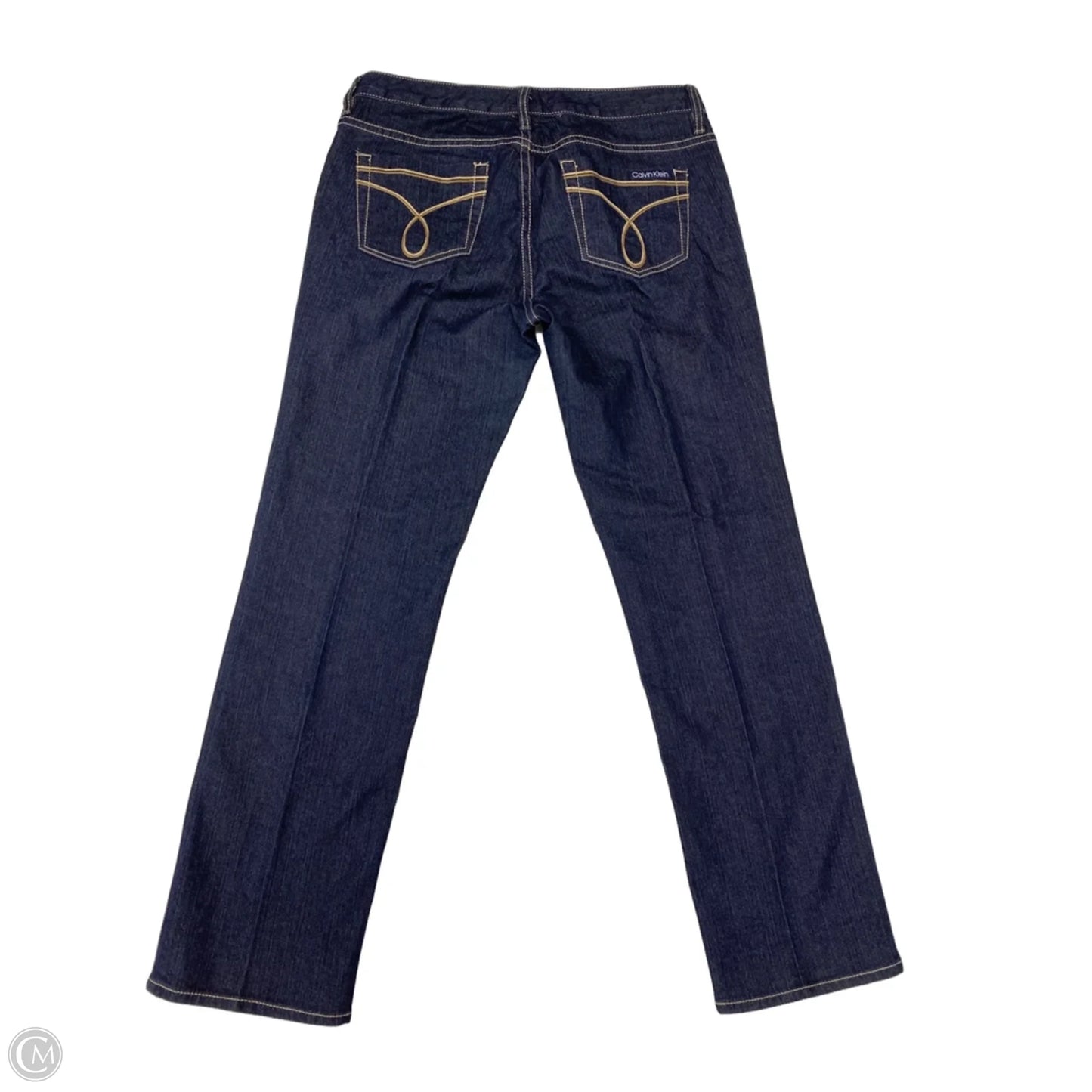 Jeans Straight By Calvin Klein In Blue, Size: 8p