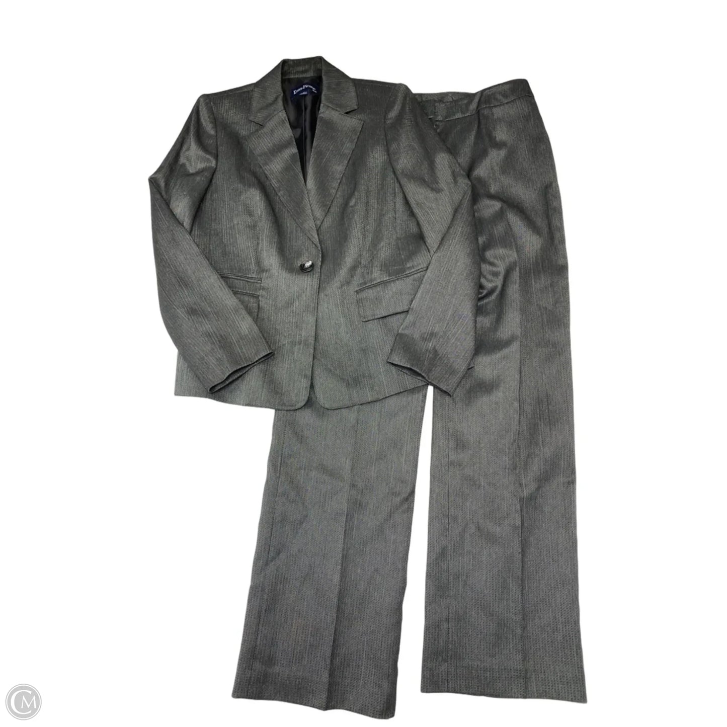 Pants Suit 2pc By Evan-picone In Grey, Size: 8