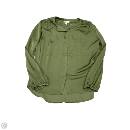 Blouse Long Sleeve By On 34th In Green, Size: M
