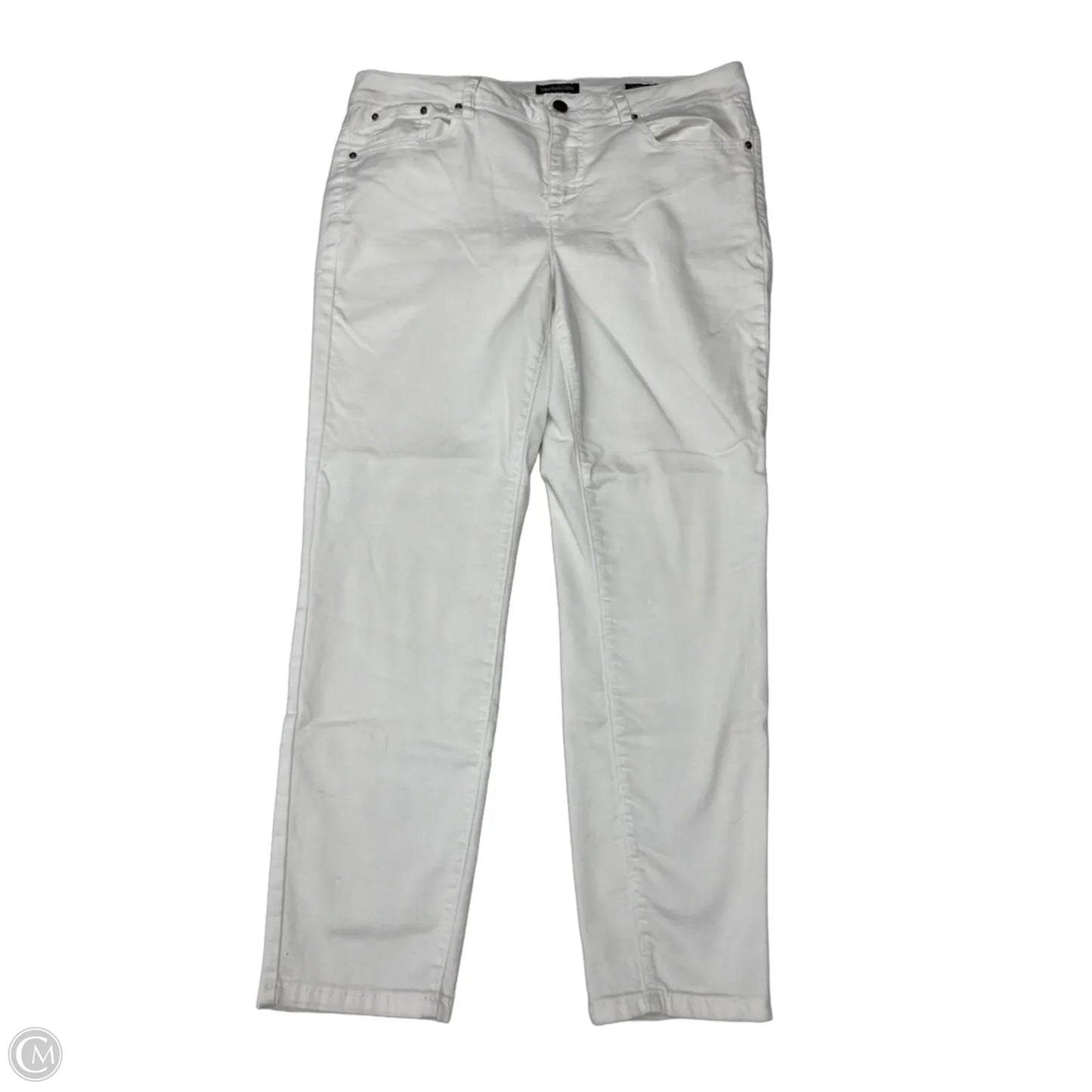 Jeans Straight By Clothes Mentor In White, Size: 14p