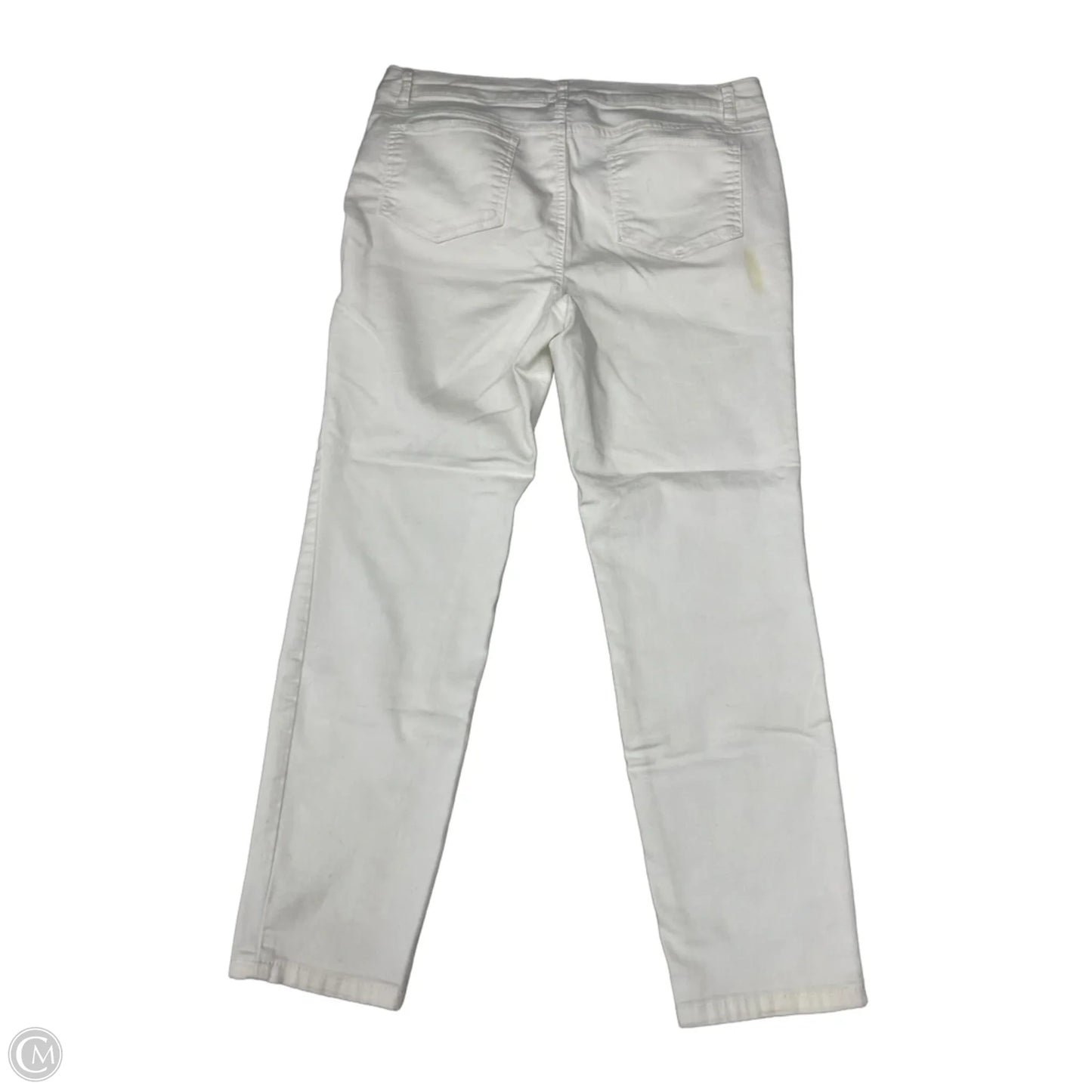 Jeans Straight By Clothes Mentor In White, Size: 14p