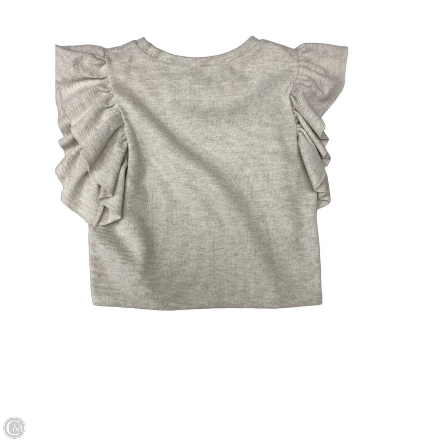 Top Short Sleeve By Zara In Beige, Size: M