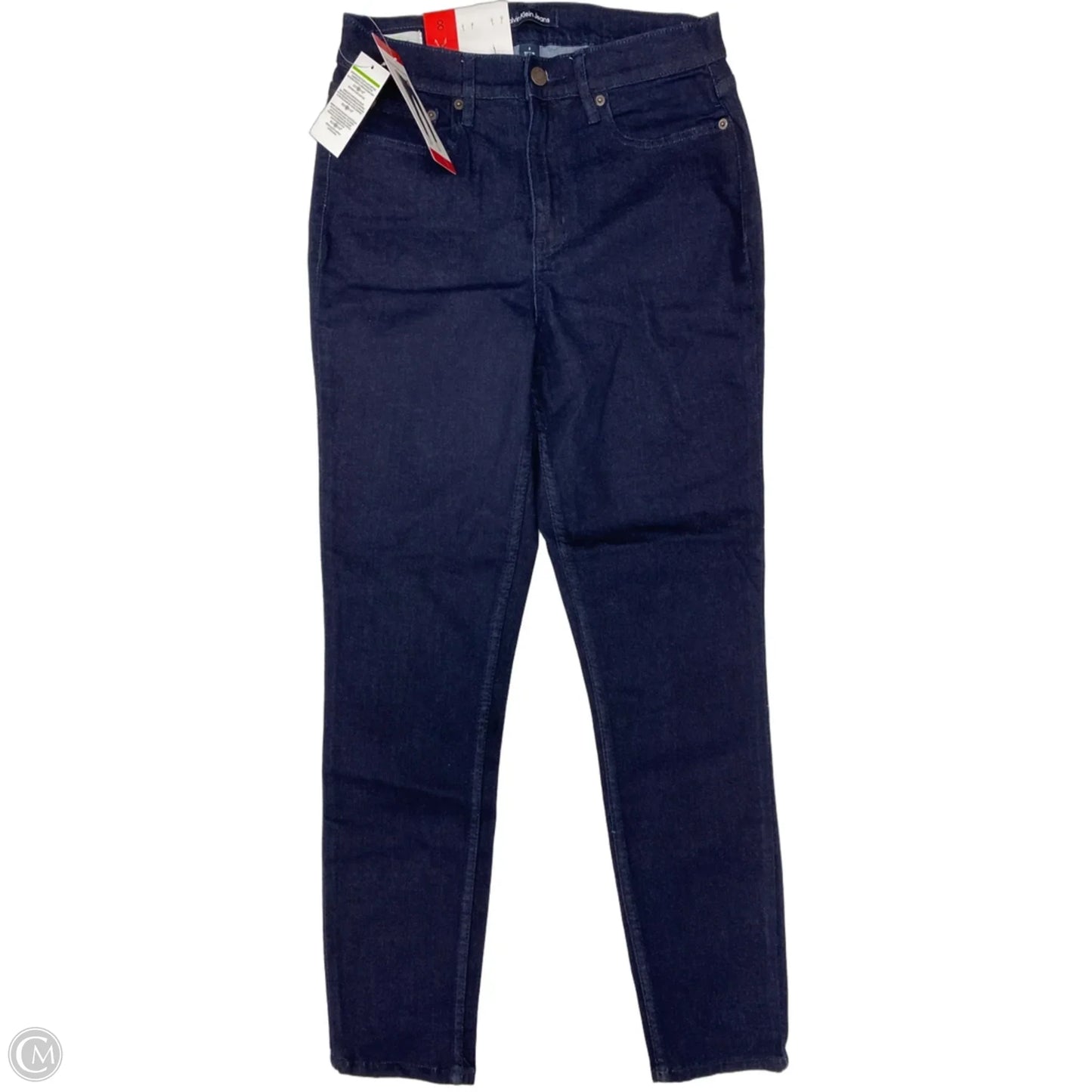 Jeans Straight By Calvin Klein In Blue, Size: 8