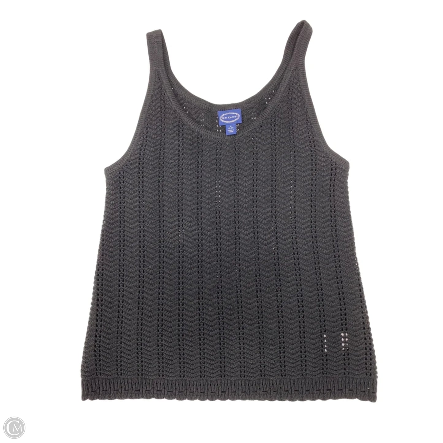 Top Sleeveless By Scoop In Black, Size: S