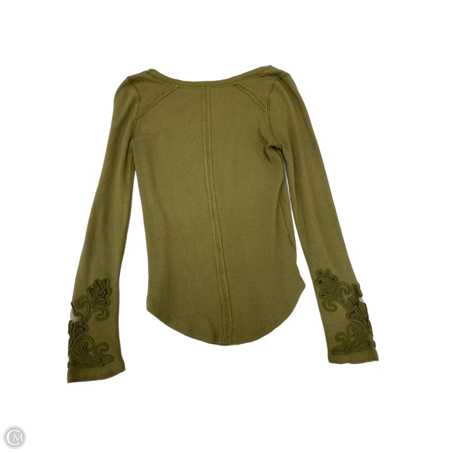 Top Long Sleeve By Free People In Green, Size: M