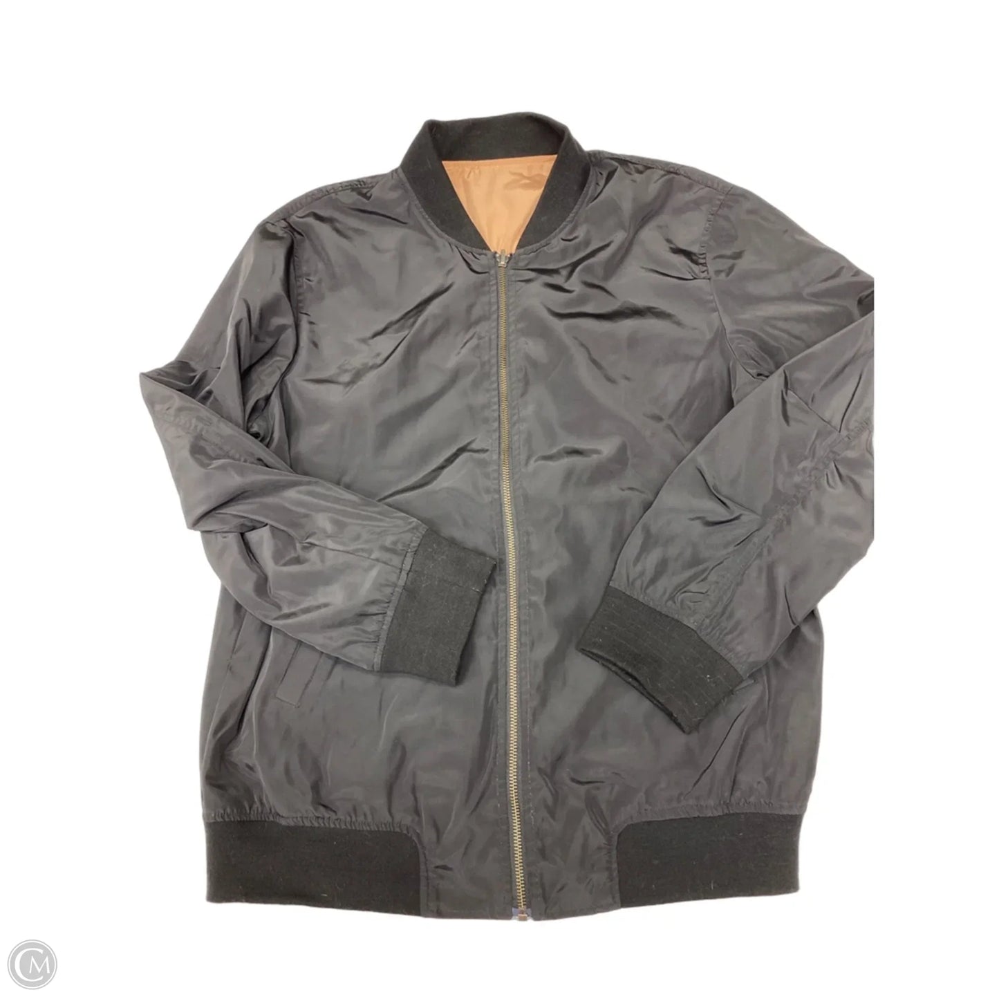 Jacket Windbreaker By Clothes Mentor In Black, Size: M