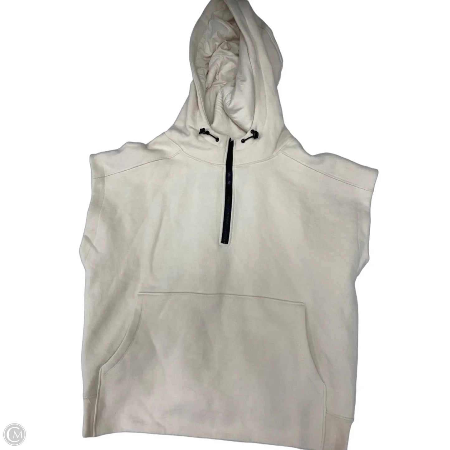 Sweatshirt Hoodie By Mono B In Beige, Size: 2x