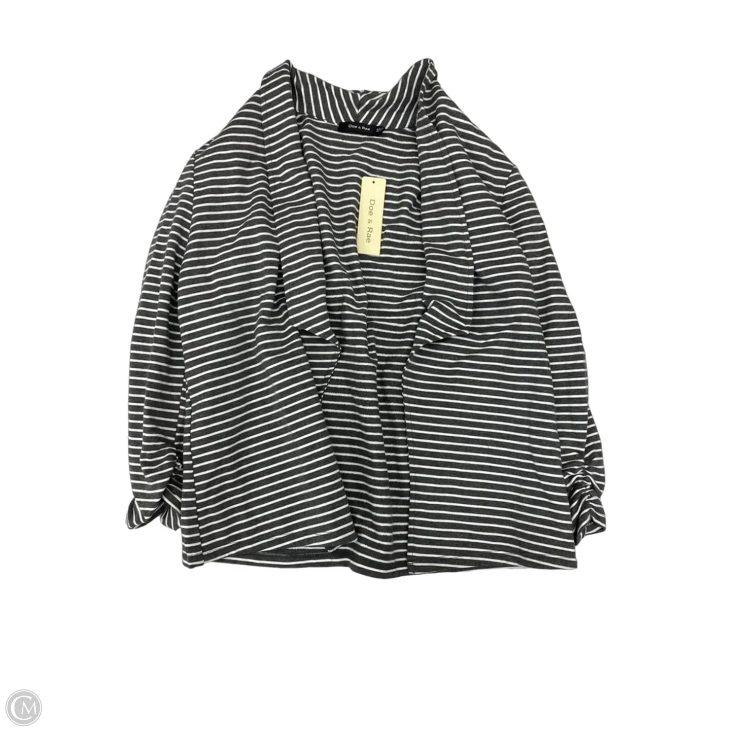 Cardigan By Doe & Rae In Striped Pattern, Size: M