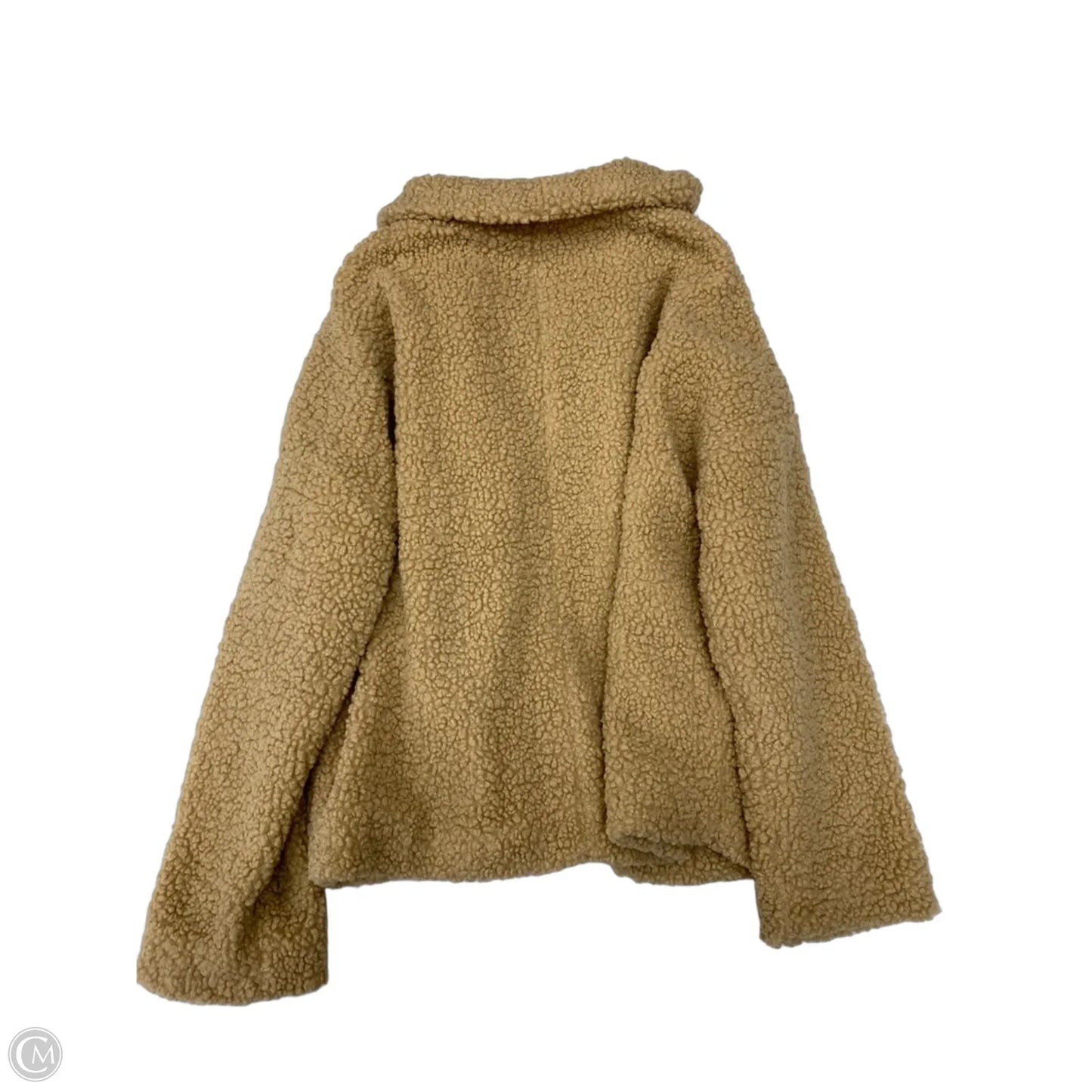 Coat Faux Fur & Sherpa By She + Sky In Tan, Size: M