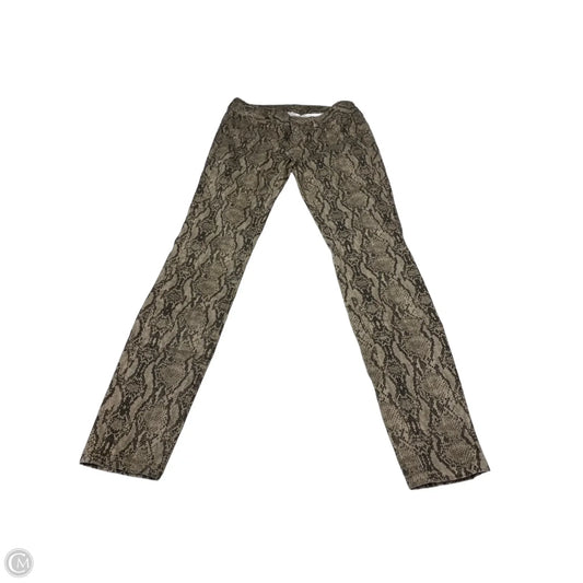 Jeans Straight By London Jean In Animal Print, Size: 4