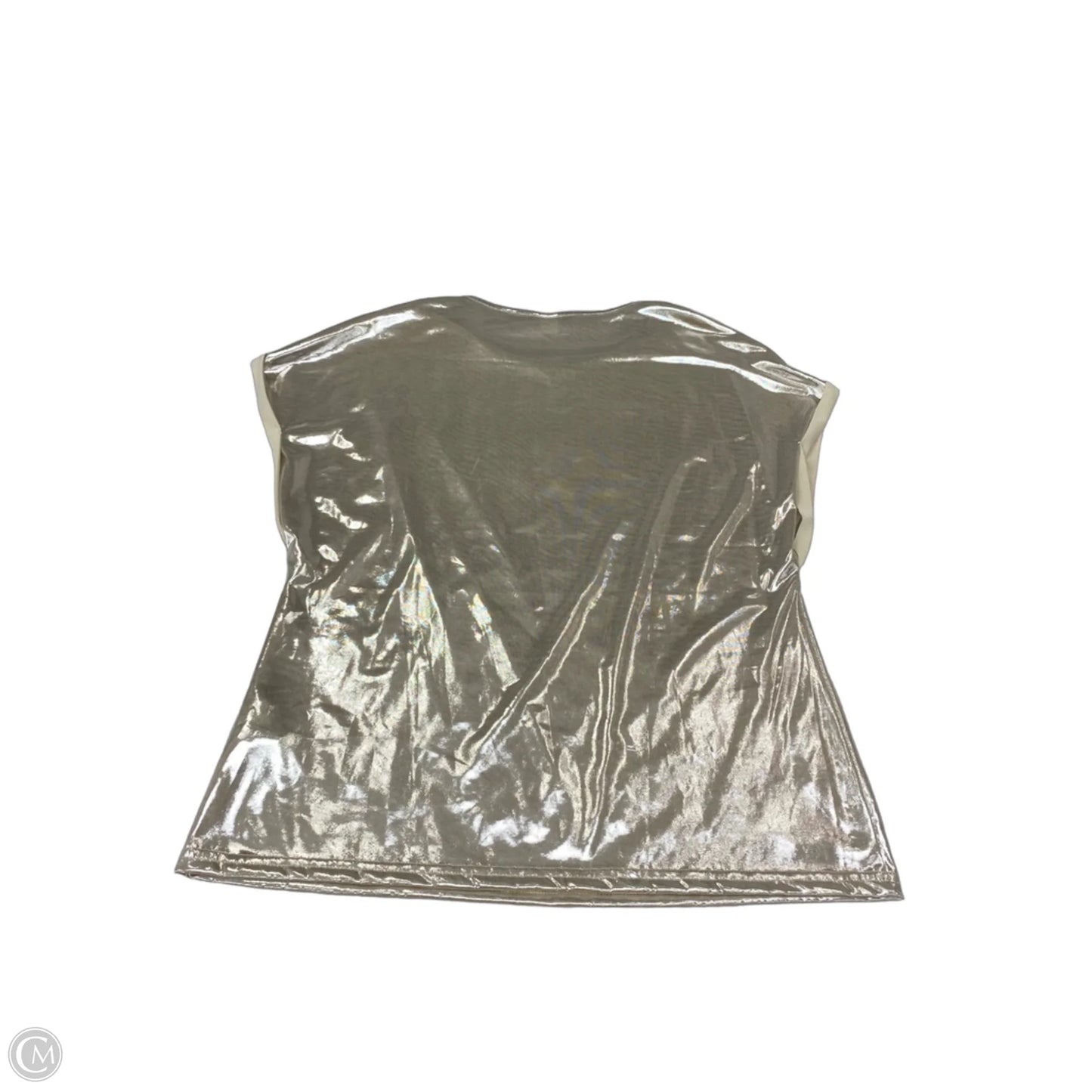 Blouse Sleeveless By Clothes Mentor In Gold, Size: M