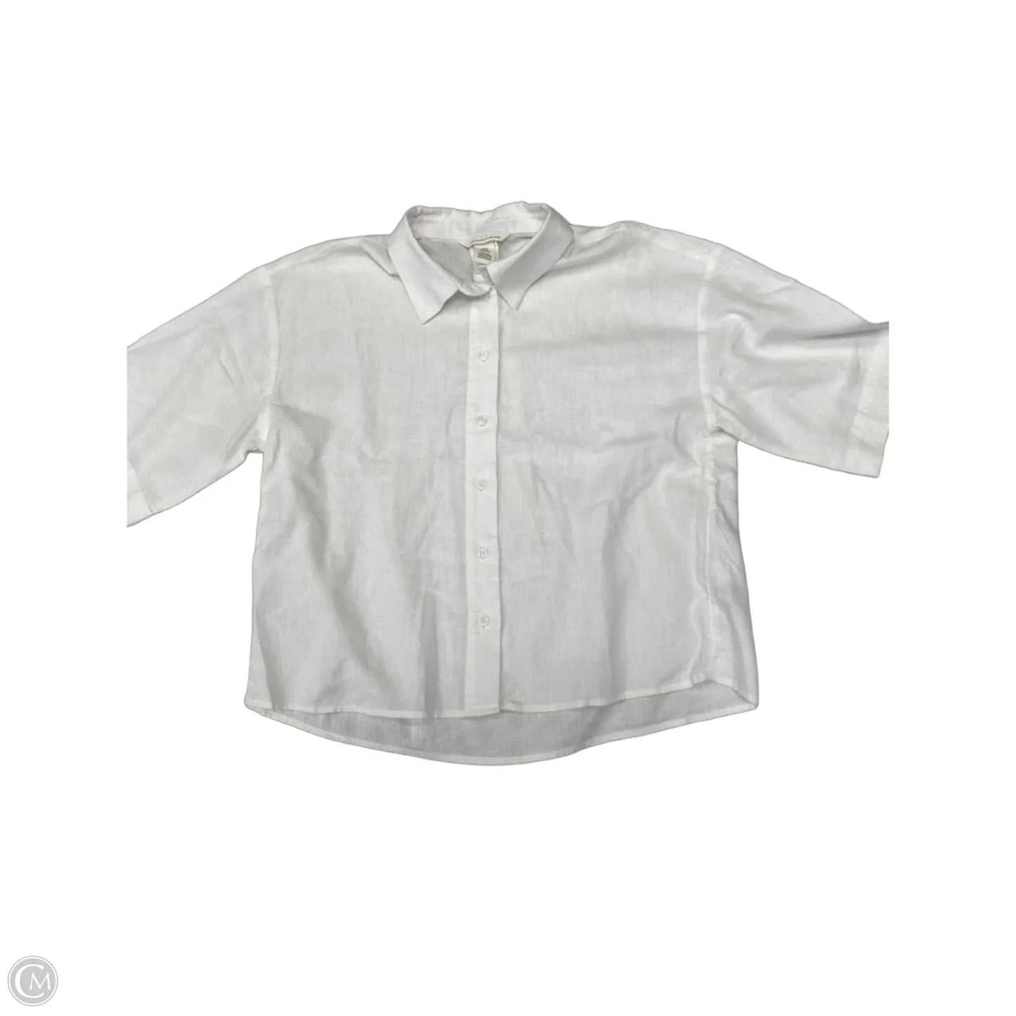 Top Short Sleeve By H&m In White, Size: Xs