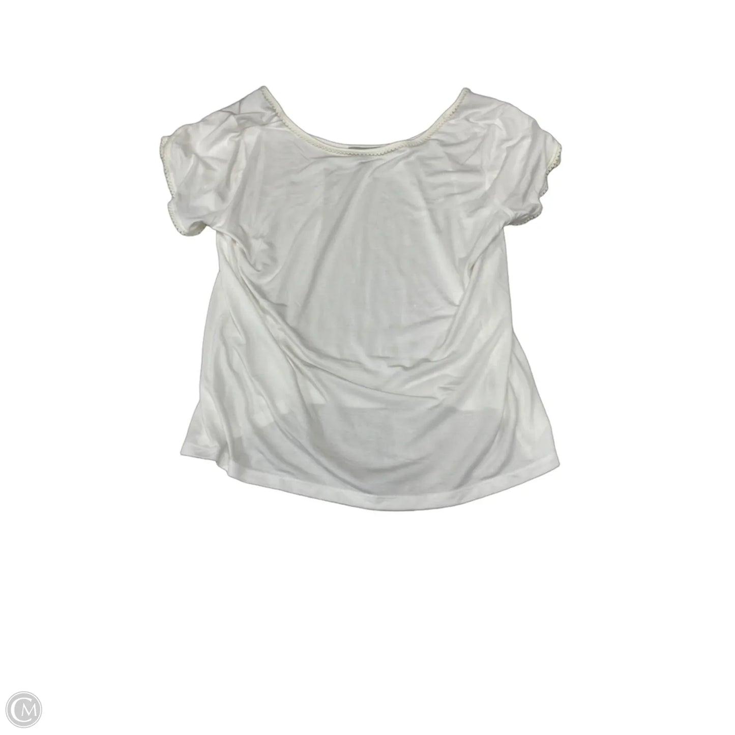 Blouse Short Sleeve By Ryegrass In Cream, Size: Xxl