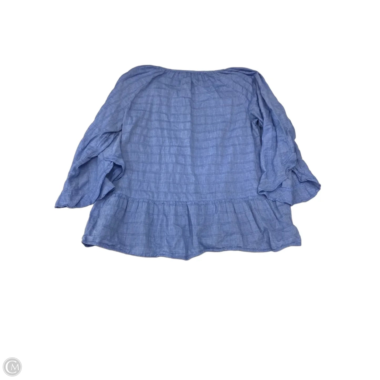 Blouse Long Sleeve By Matilda Jane In Blue, Size: L