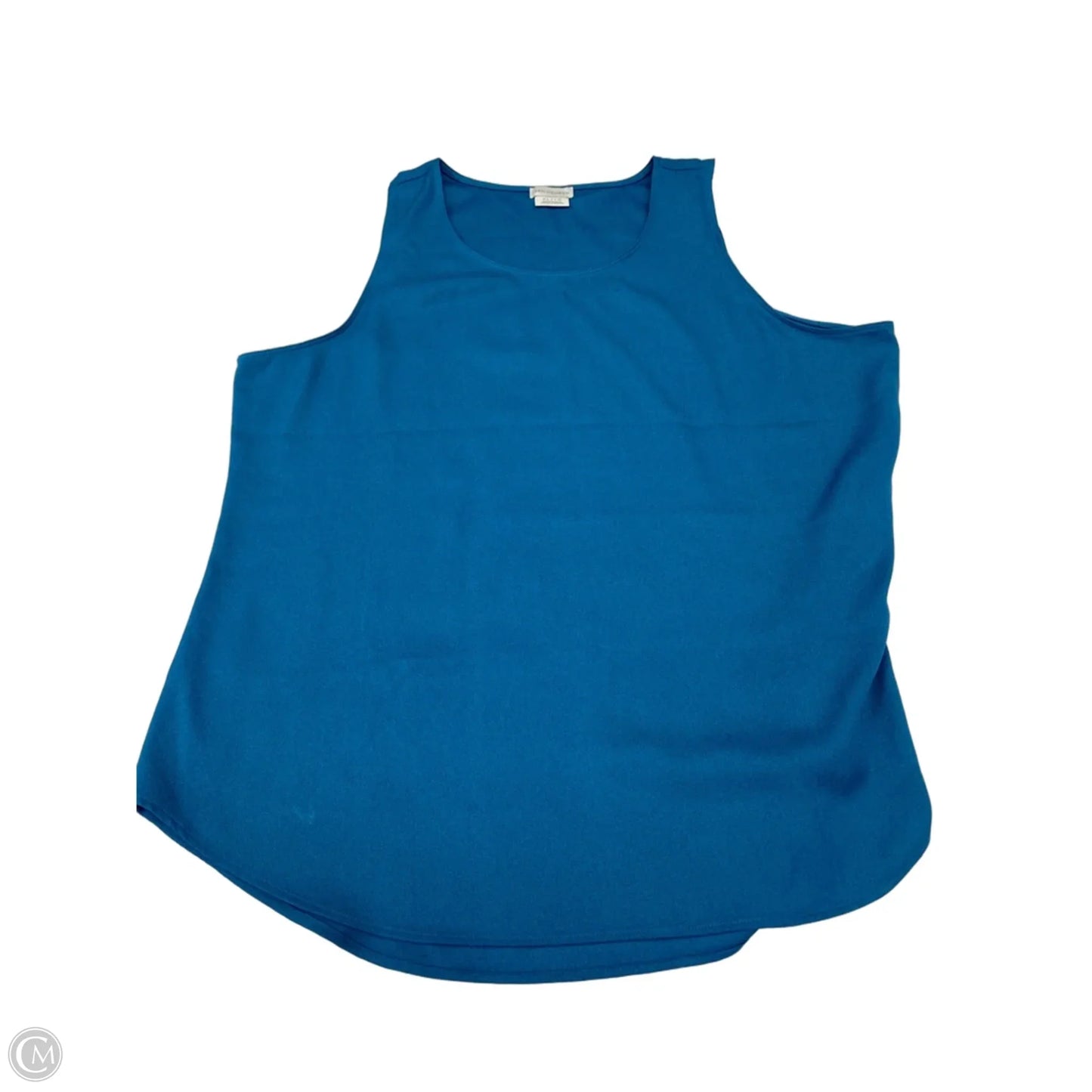 Blouse Sleeveless By Van Heusen In Teal, Size: Xl