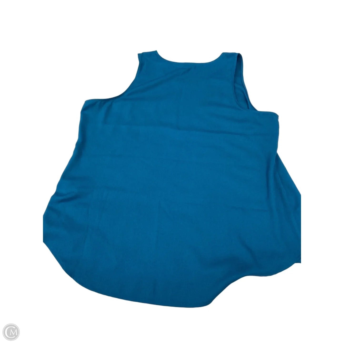 Blouse Sleeveless By Van Heusen In Teal, Size: Xl