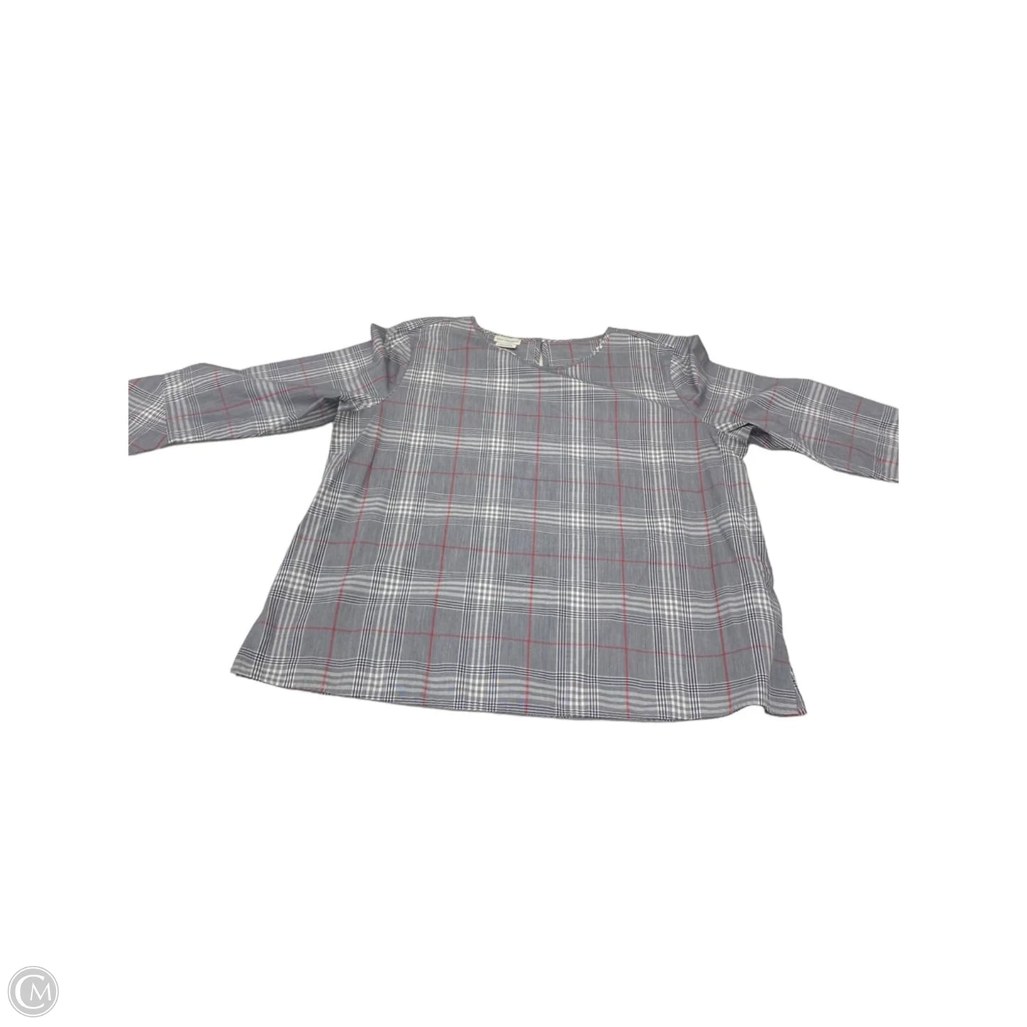 Blouse 3/4 Sleeve By Van Heusen In Striped Pattern, Size: Xl