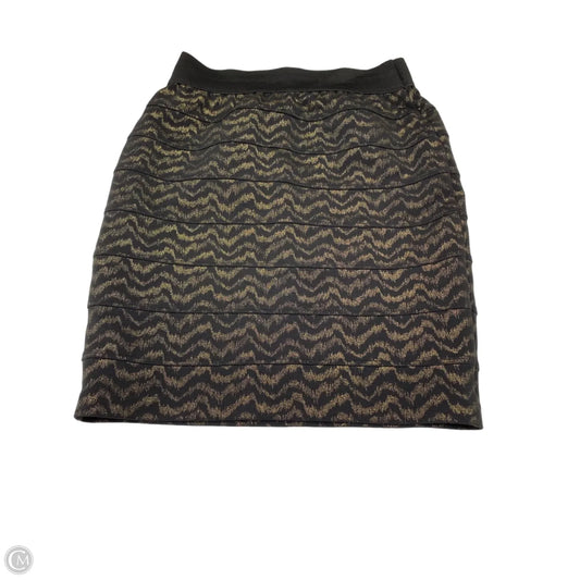 Skirt Mini & Short By Thalia Sodi In Black & Gold, Size: 10