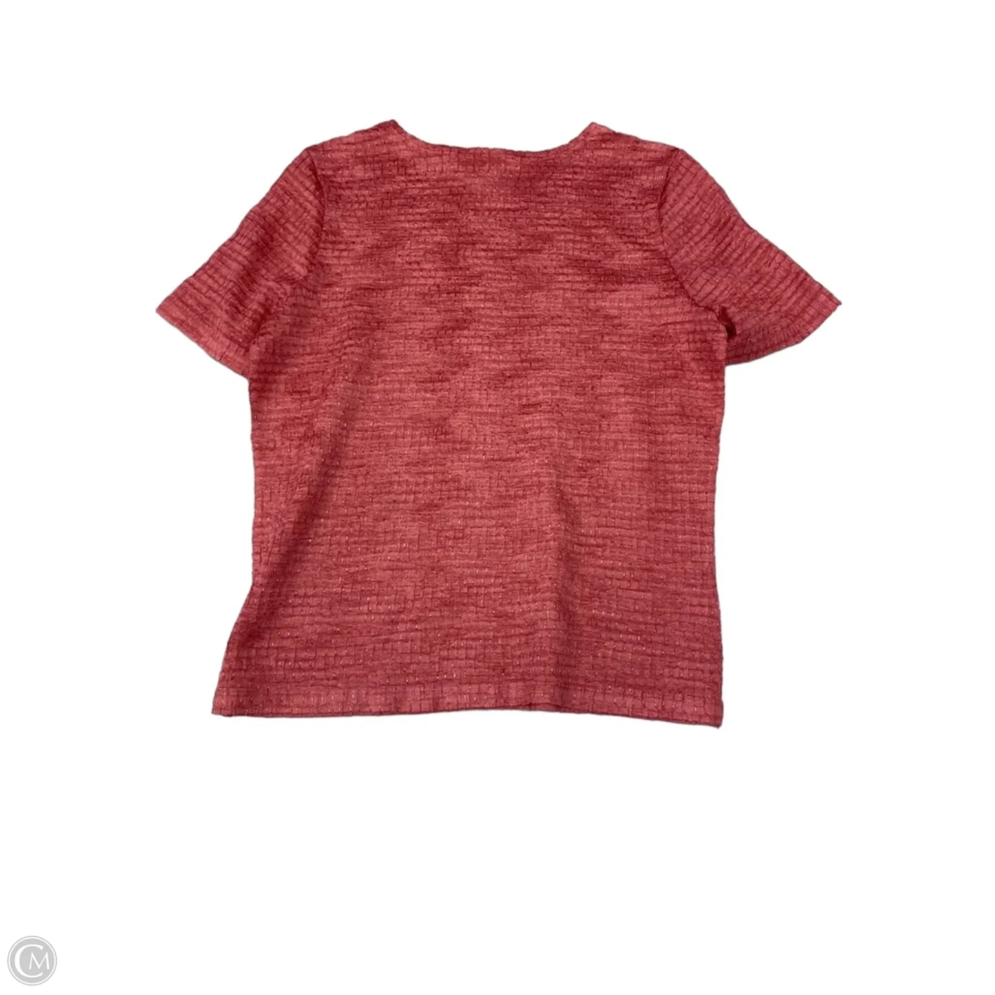 Top Short Sleeve By Jm Collections In Peach, Size: Mp