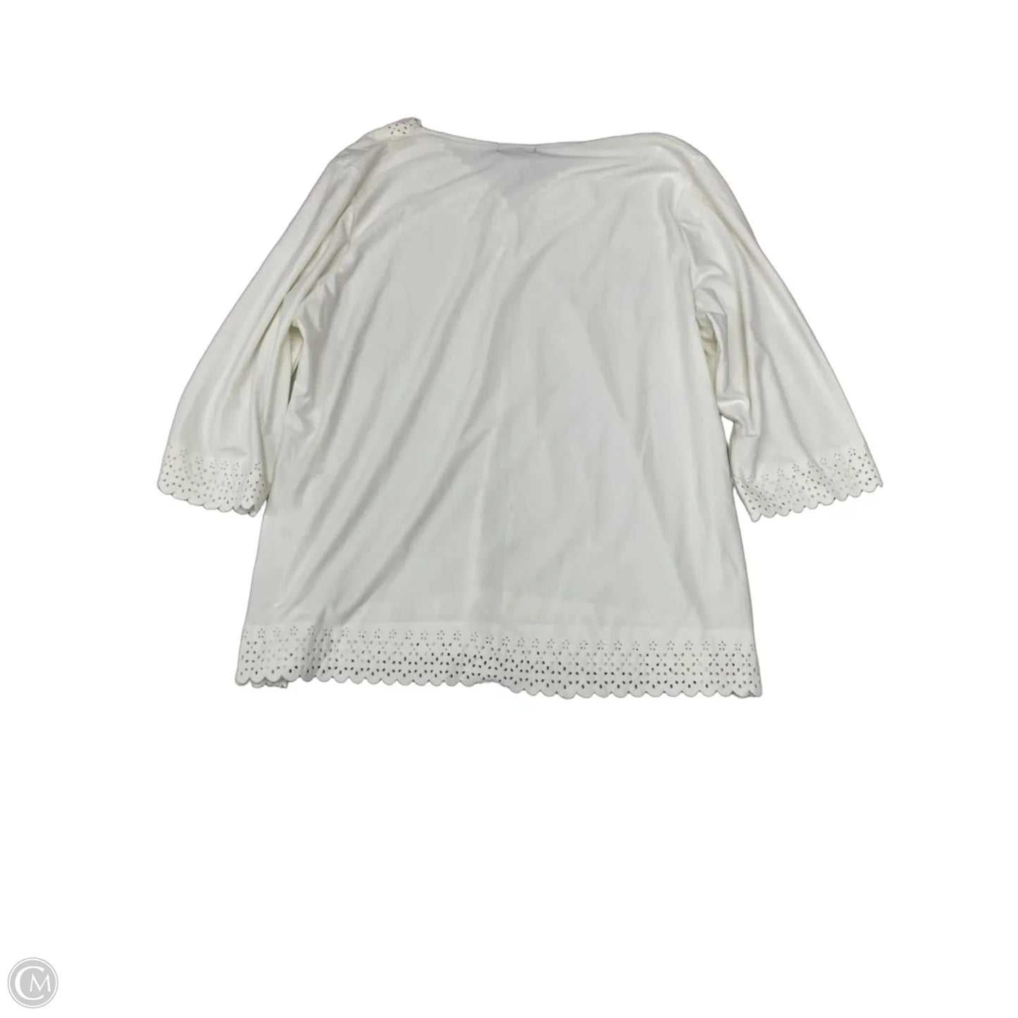 Top Long Sleeve By Bohme In Cream, Size: Sp