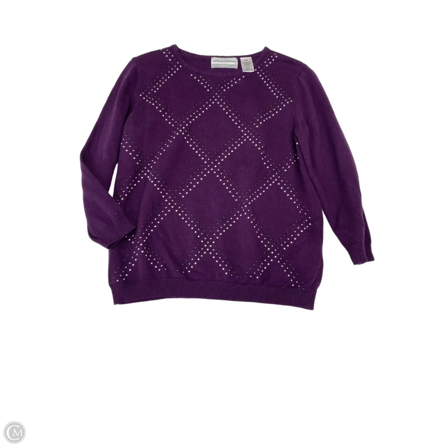 Sweater By Alfred Dunner In Purple, Size: Sp