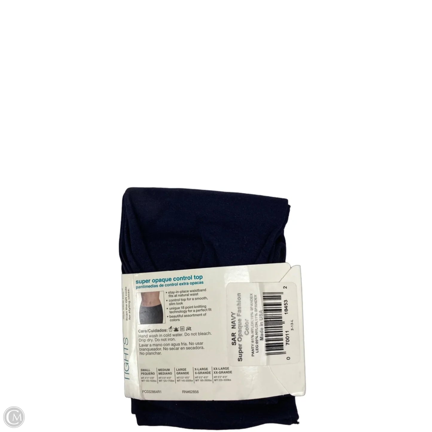 Tights By No Nonsense In Navy, Size: S