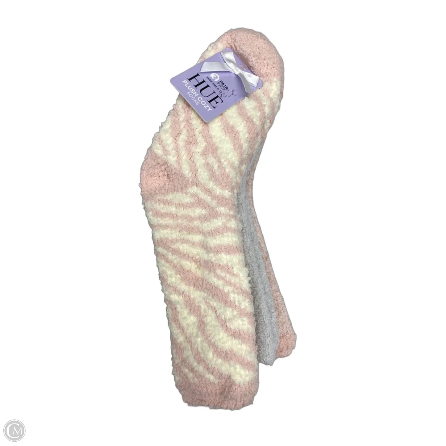 Socks By Hue In Grey & Pink, Size: 10