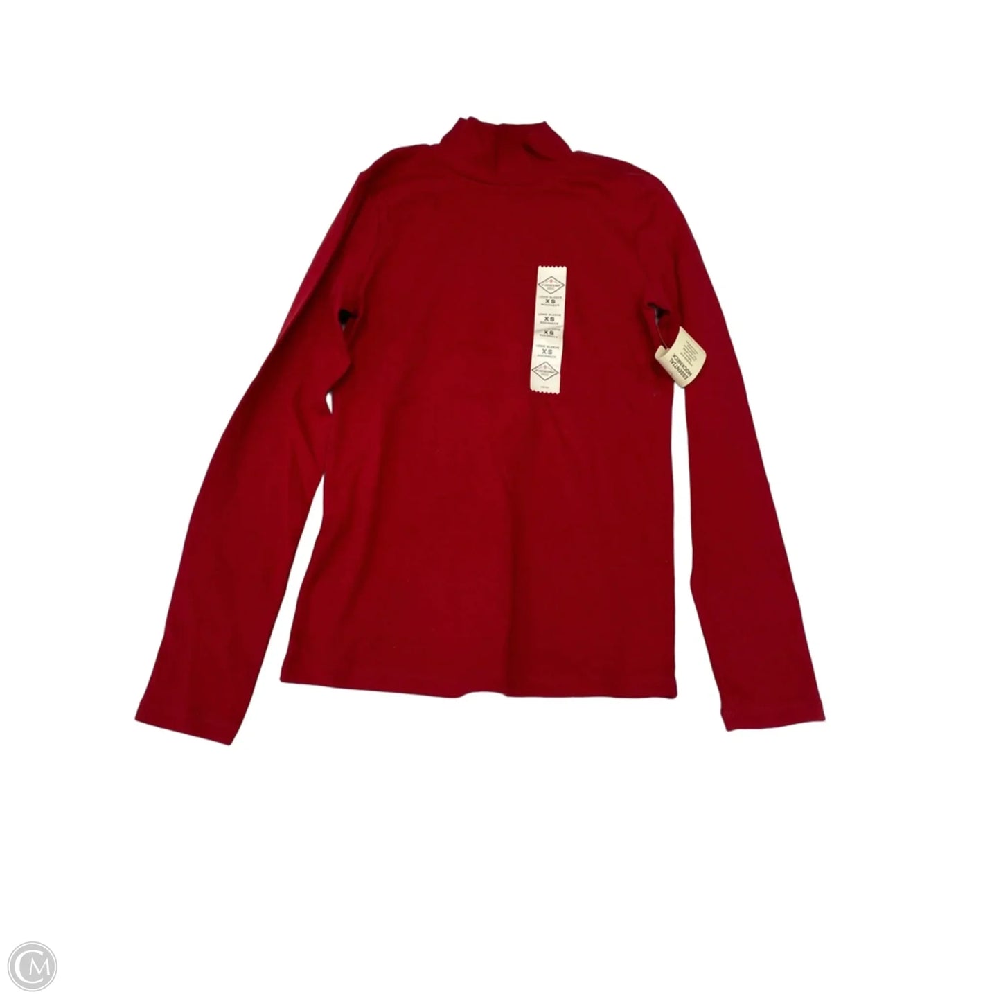 Top Long Sleeve By St Johns Bay In Red, Size: Xs