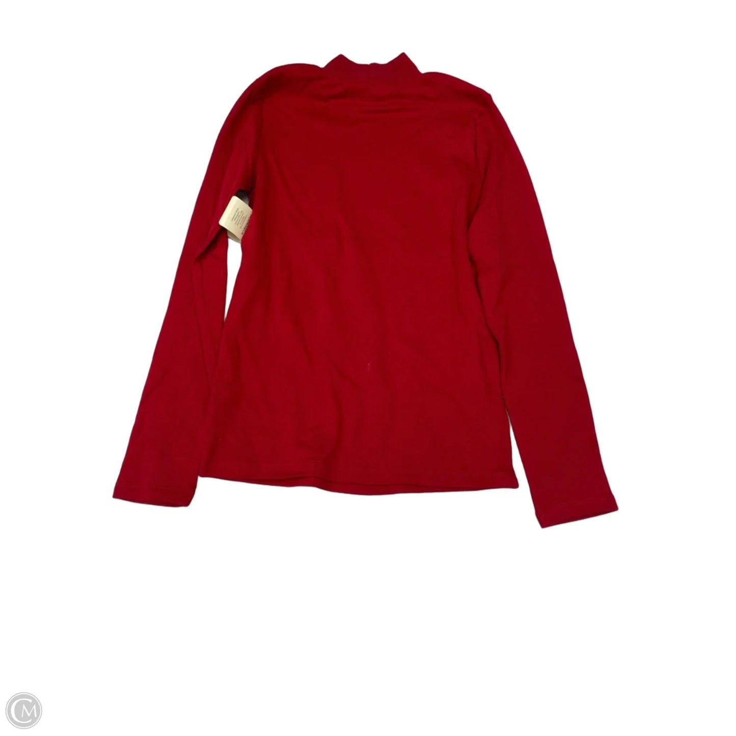 Top Long Sleeve By St Johns Bay In Red, Size: Xs