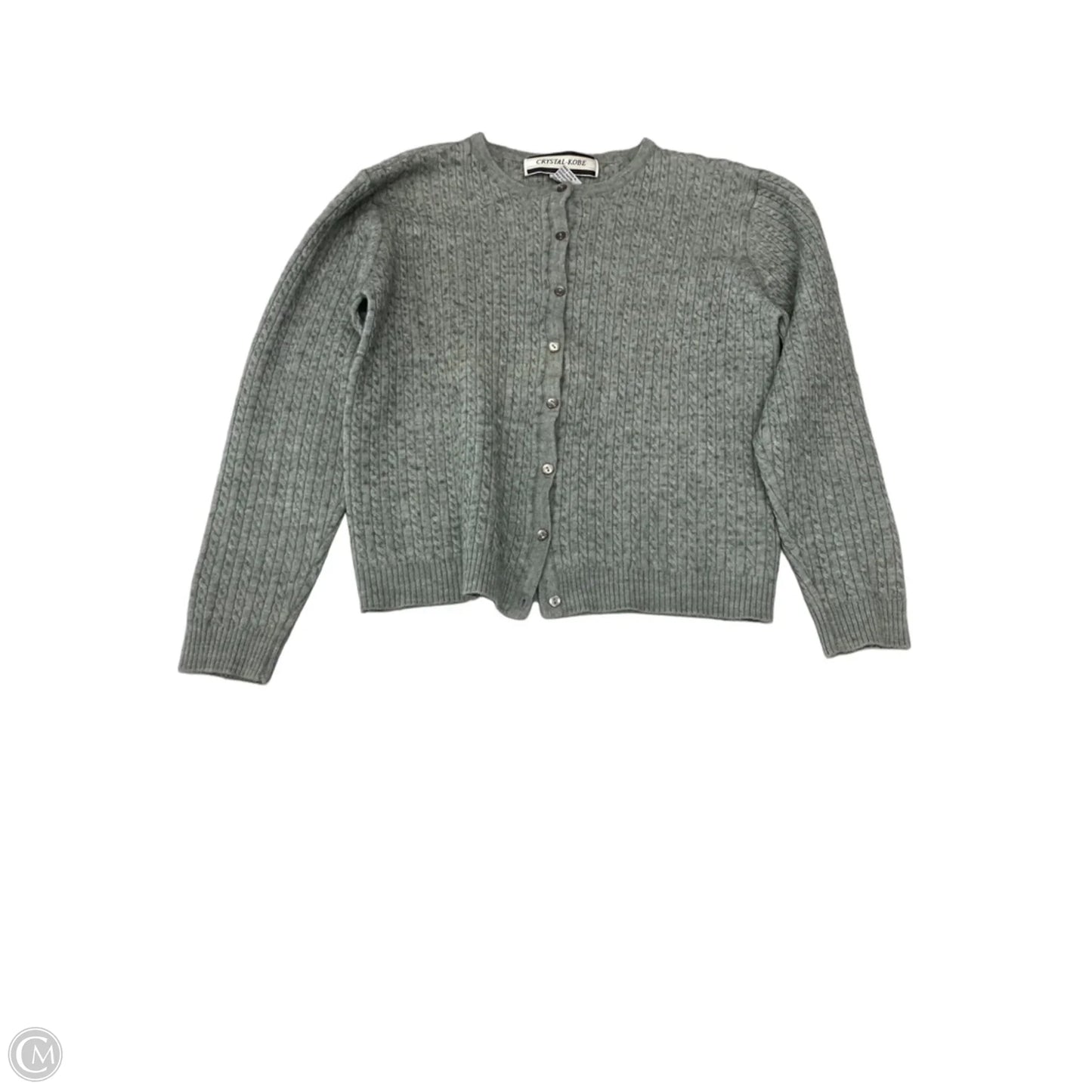 Cardigan By Crystal In Grey, Size: M