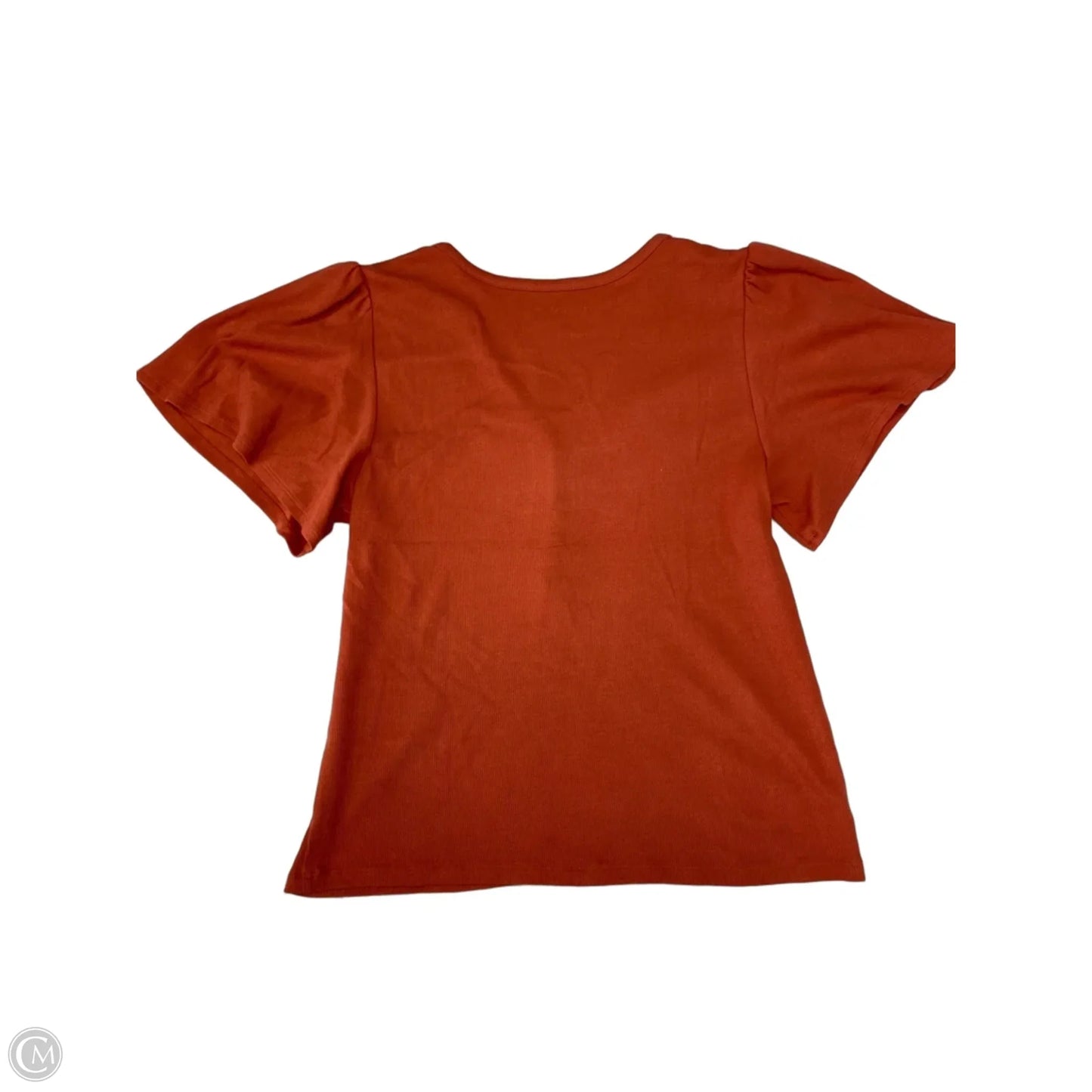 Top Short Sleeve By Loft In Orange, Size: L