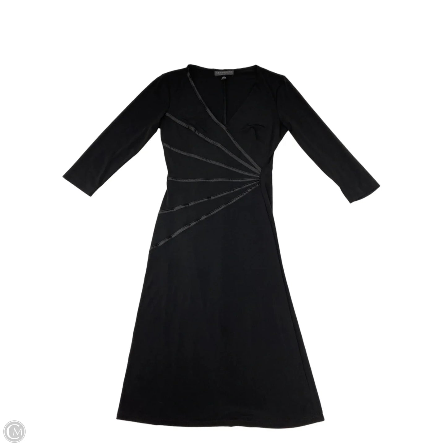Dress Casual Midi By Connected Apparel In Black, Size: S