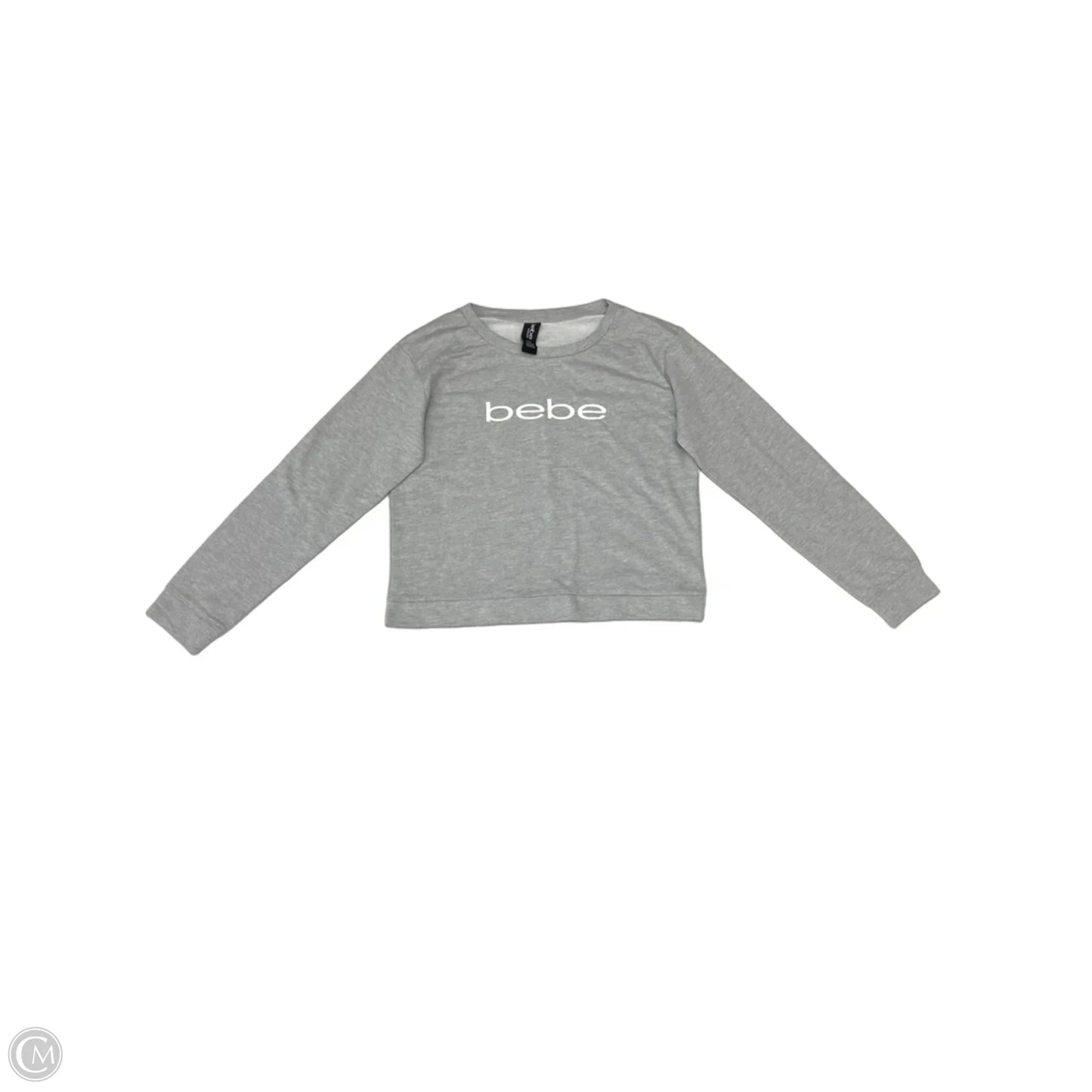 Sweatshirt Crewneck By Bebe In Grey, Size: L