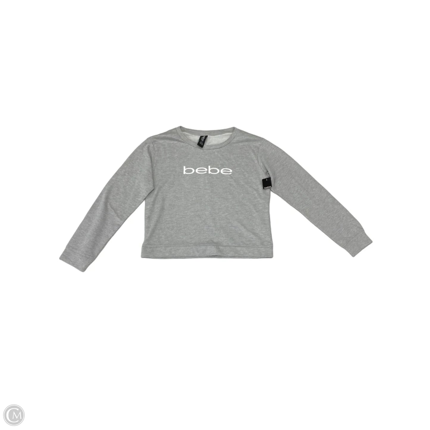 Sweatshirt Crewneck By Bebe In Grey, Size: L