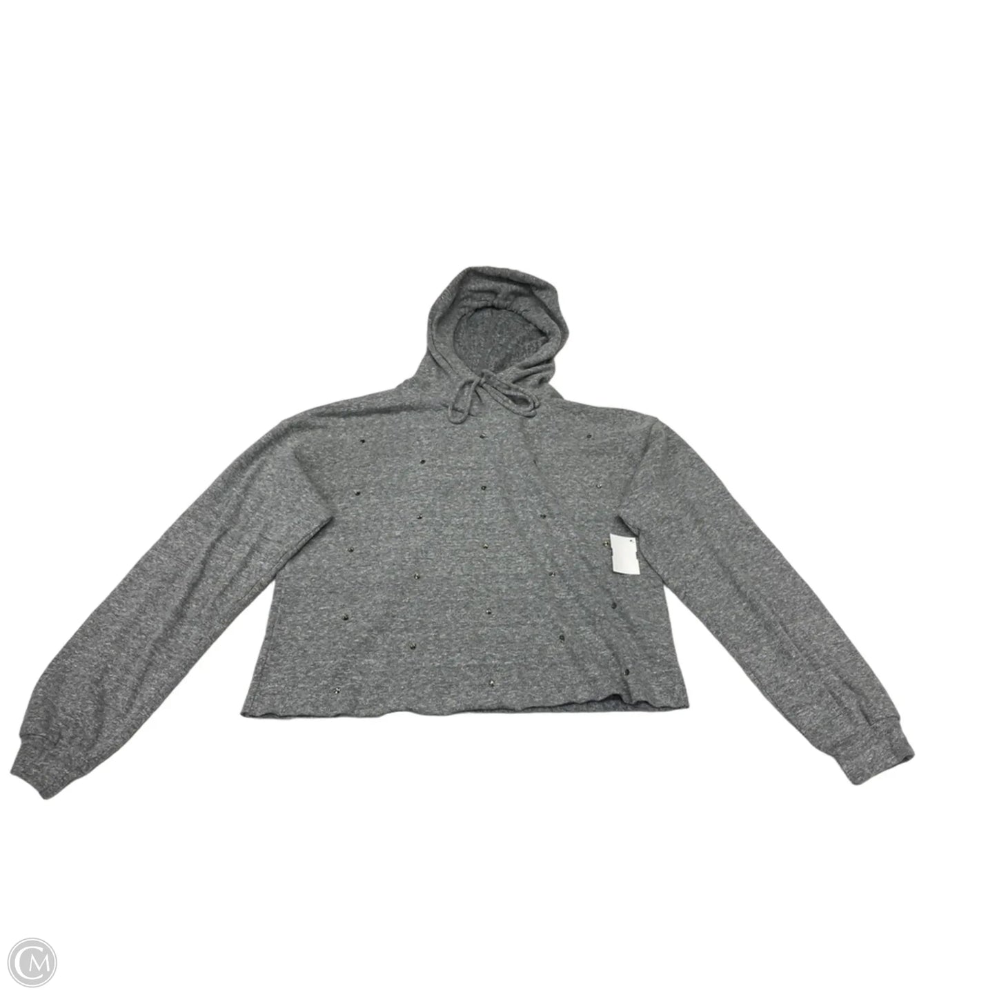 Sweatshirt Hoodie By Clothes Mentor In Grey, Size: S