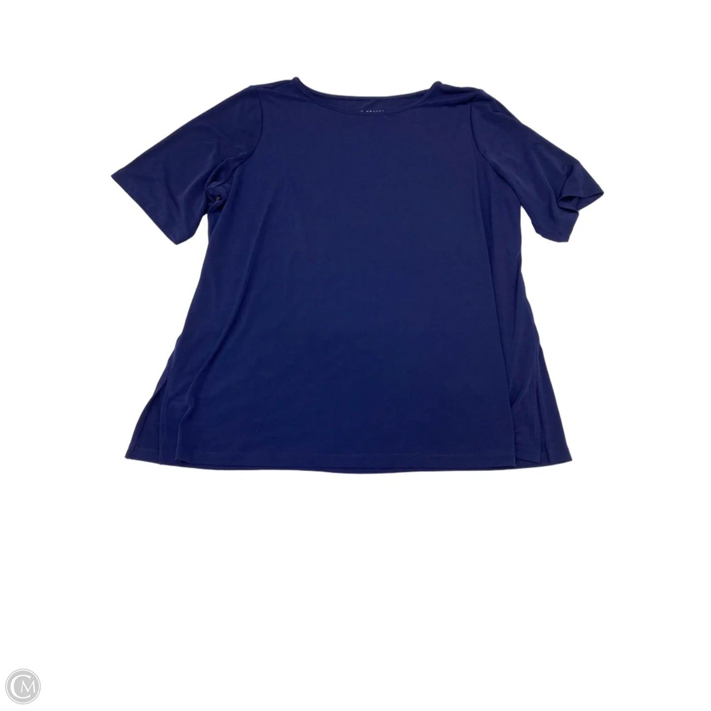Athletic Top Short Sleeve By Susan Graver In Navy, Size: Xl