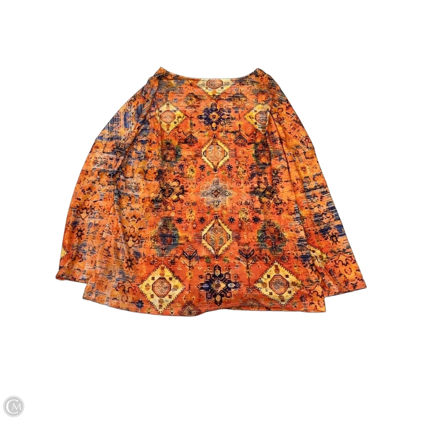 Top Long Sleeve By Clothes Mentor In Orange, Size: Xl