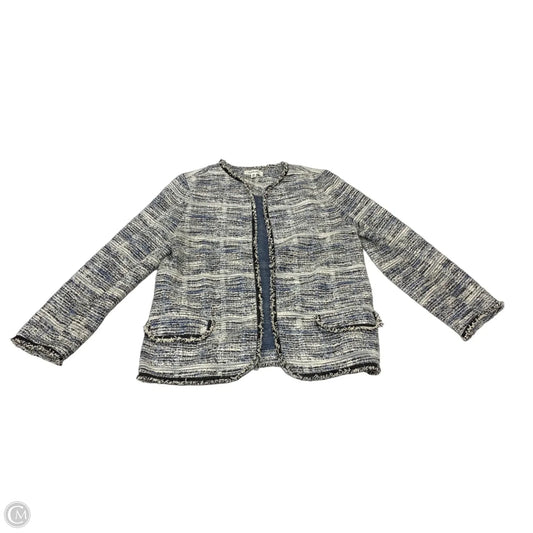 Blazer By Max Studio In Blue & Cream, Size: Xs