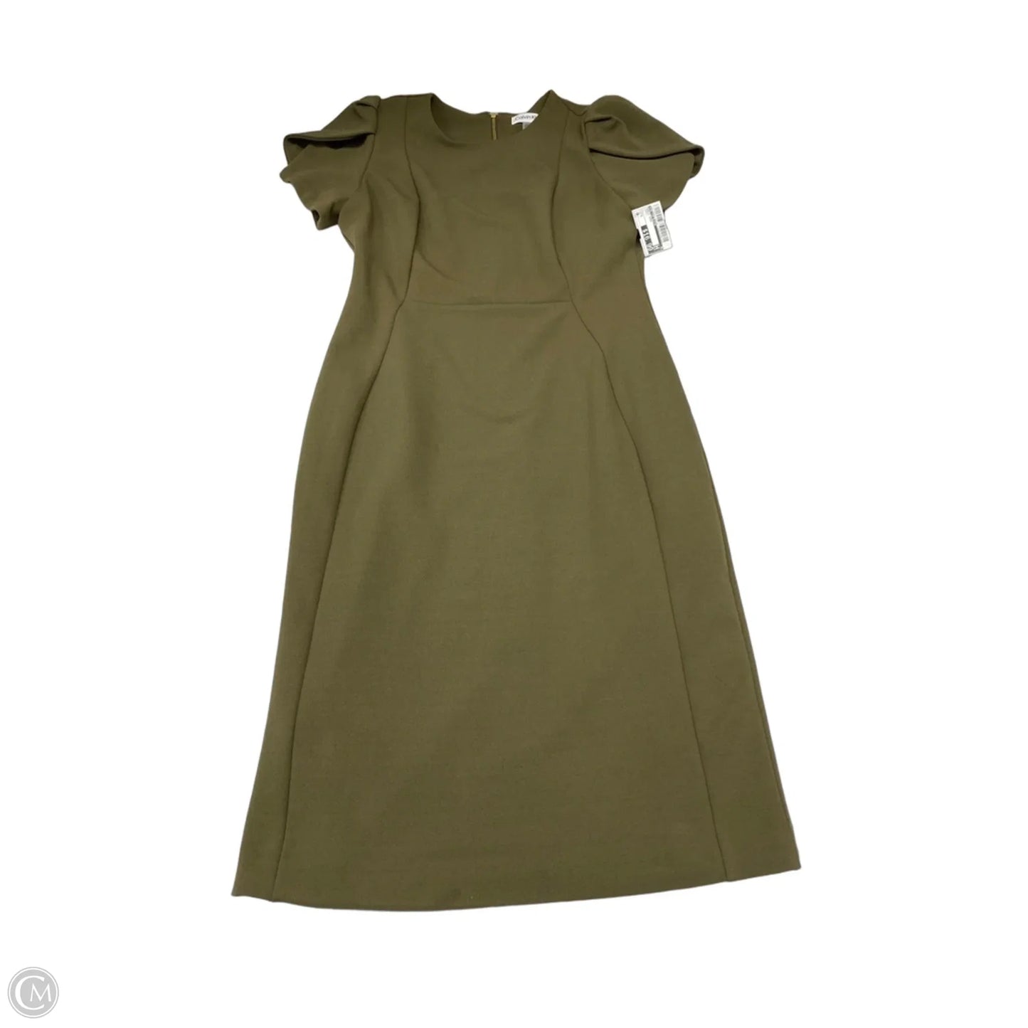 Dress Work By Calvin Klein In Green, Size: S