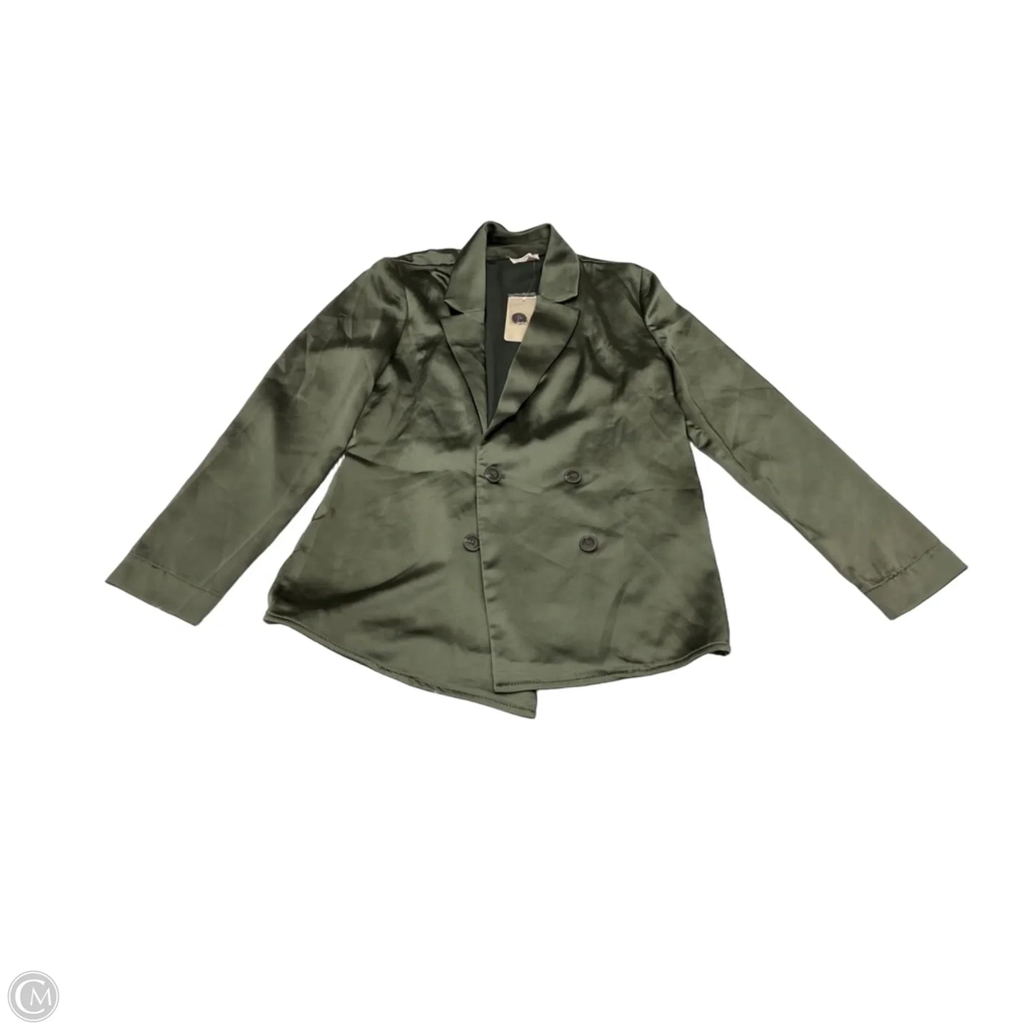 Blouse Long Sleeve By Como Vintage In Green, Size: Xs
