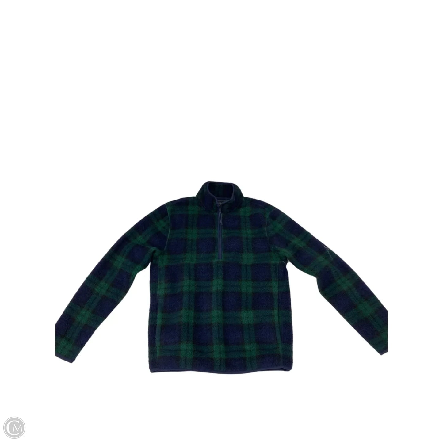 Jacket Fleece By J. Crew In Blue & Green, Size: S