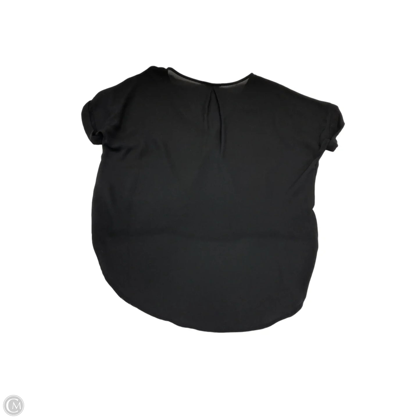 Blouse Short Sleeve By Lush In Black, Size: S