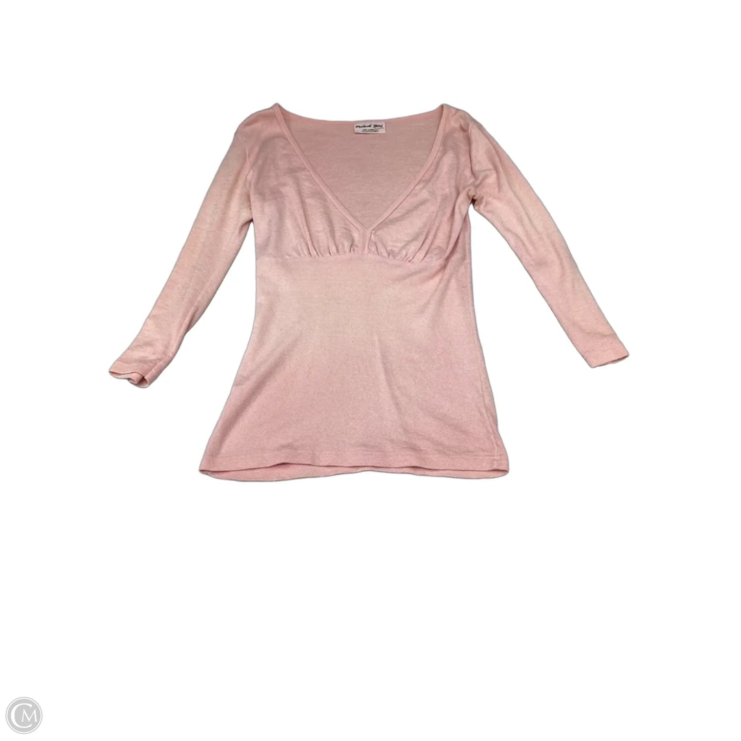 Top Long Sleeve By Michael Stars In Pink, Size: Osfm