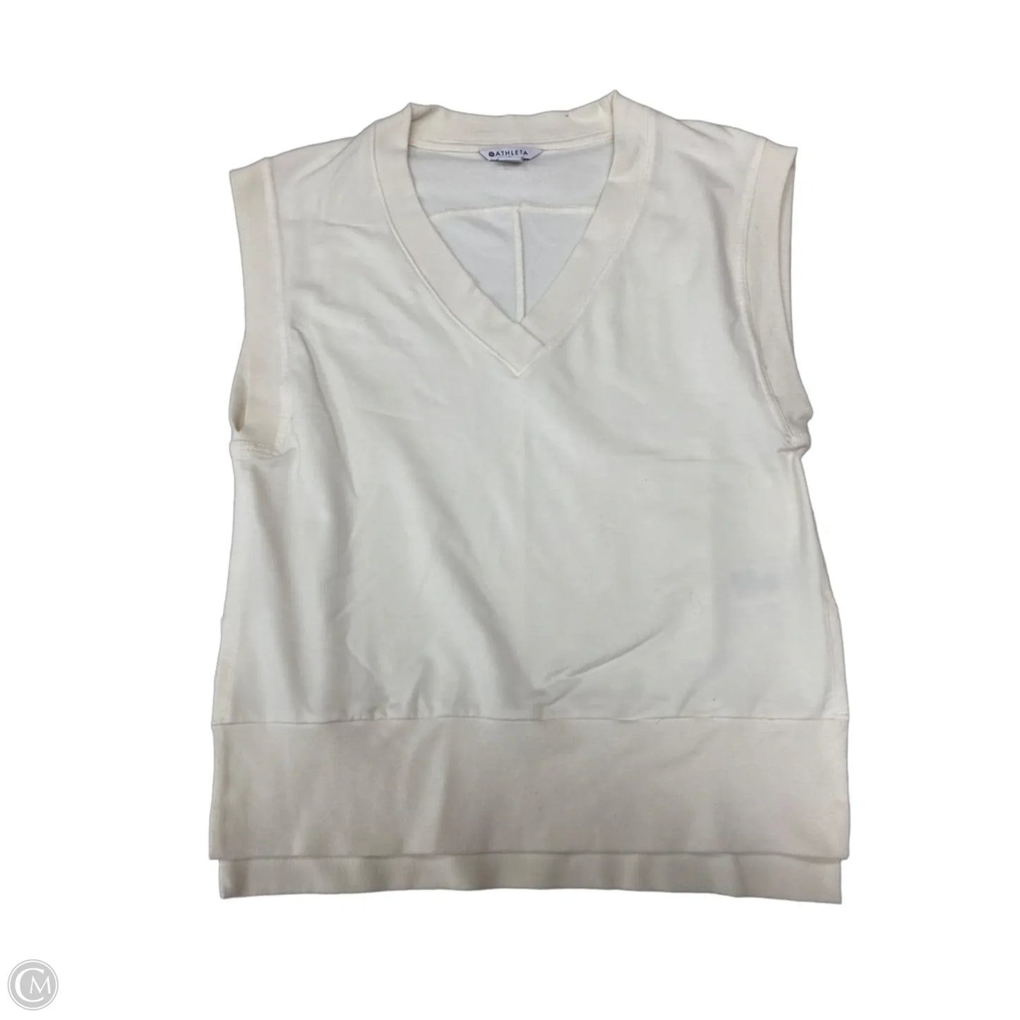 Top Sleeveless By Athleta In Cream, Size: Sp