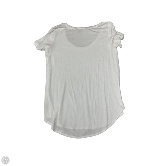 Athletic Top Short Sleeve By Athleta In White, Size: M