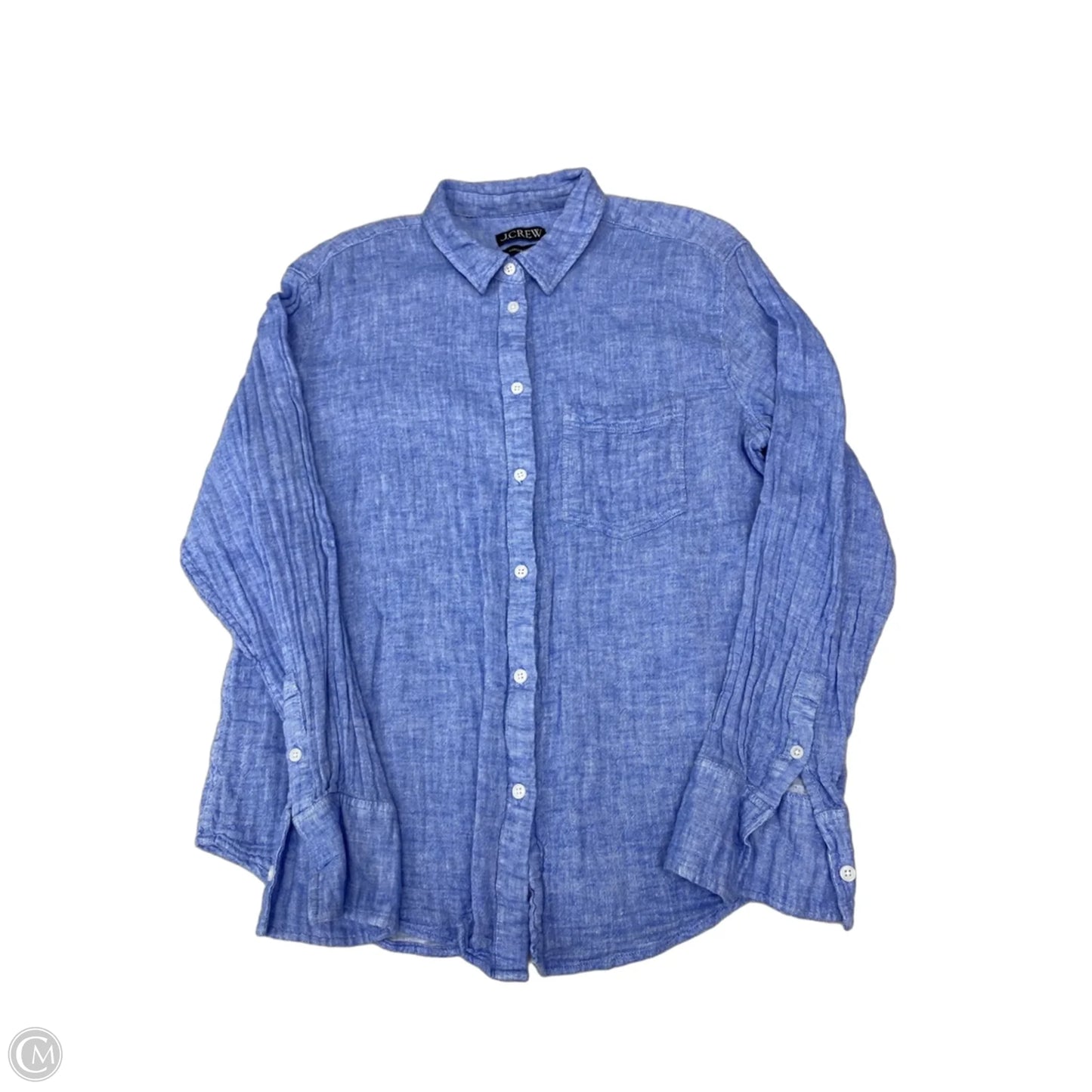 Top Long Sleeve By J. Crew In Blue, Size: M