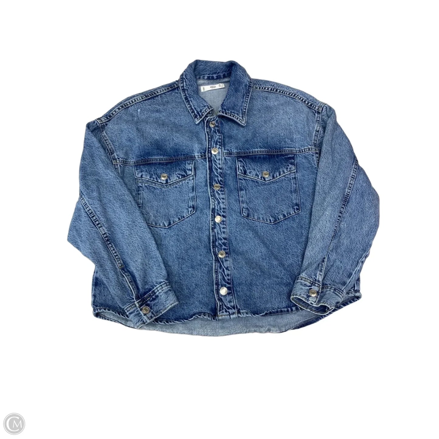 Jacket Denim By Mng In Blue, Size: M