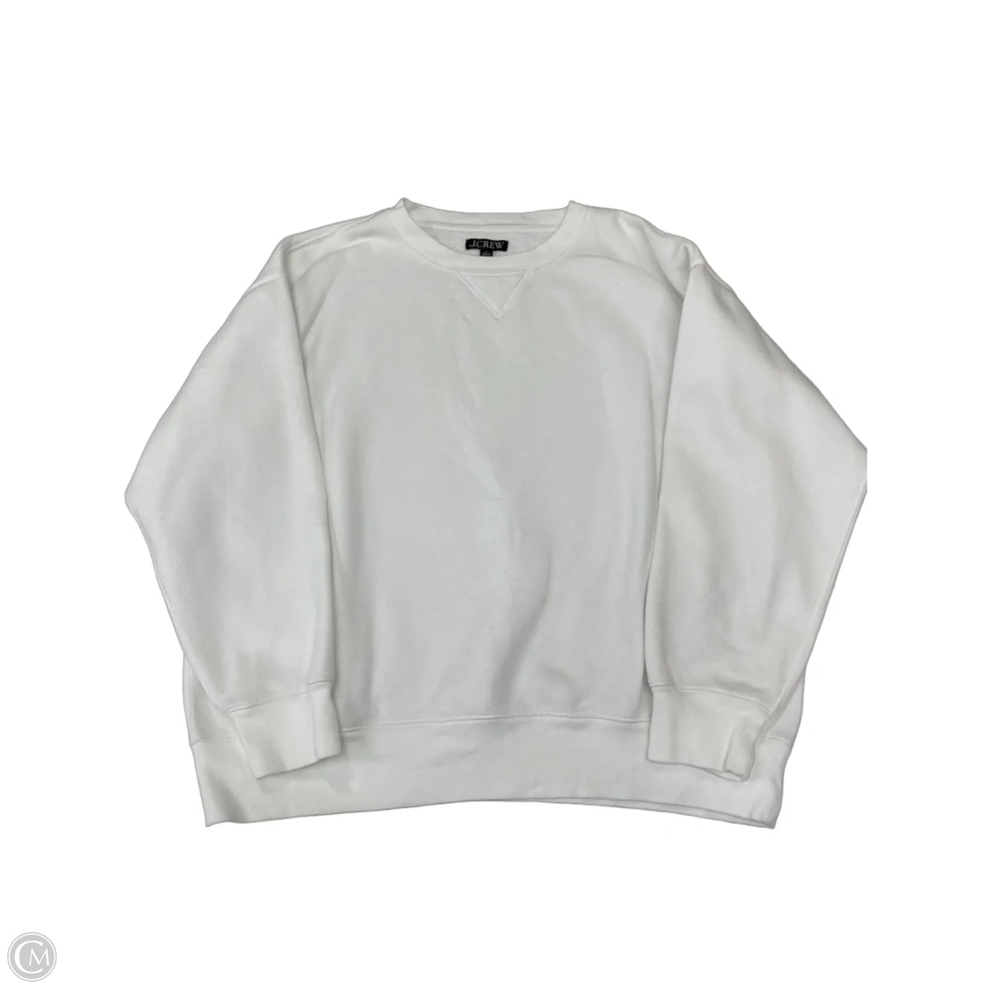 Sweatshirt Crewneck By J. Crew In White, Size: L