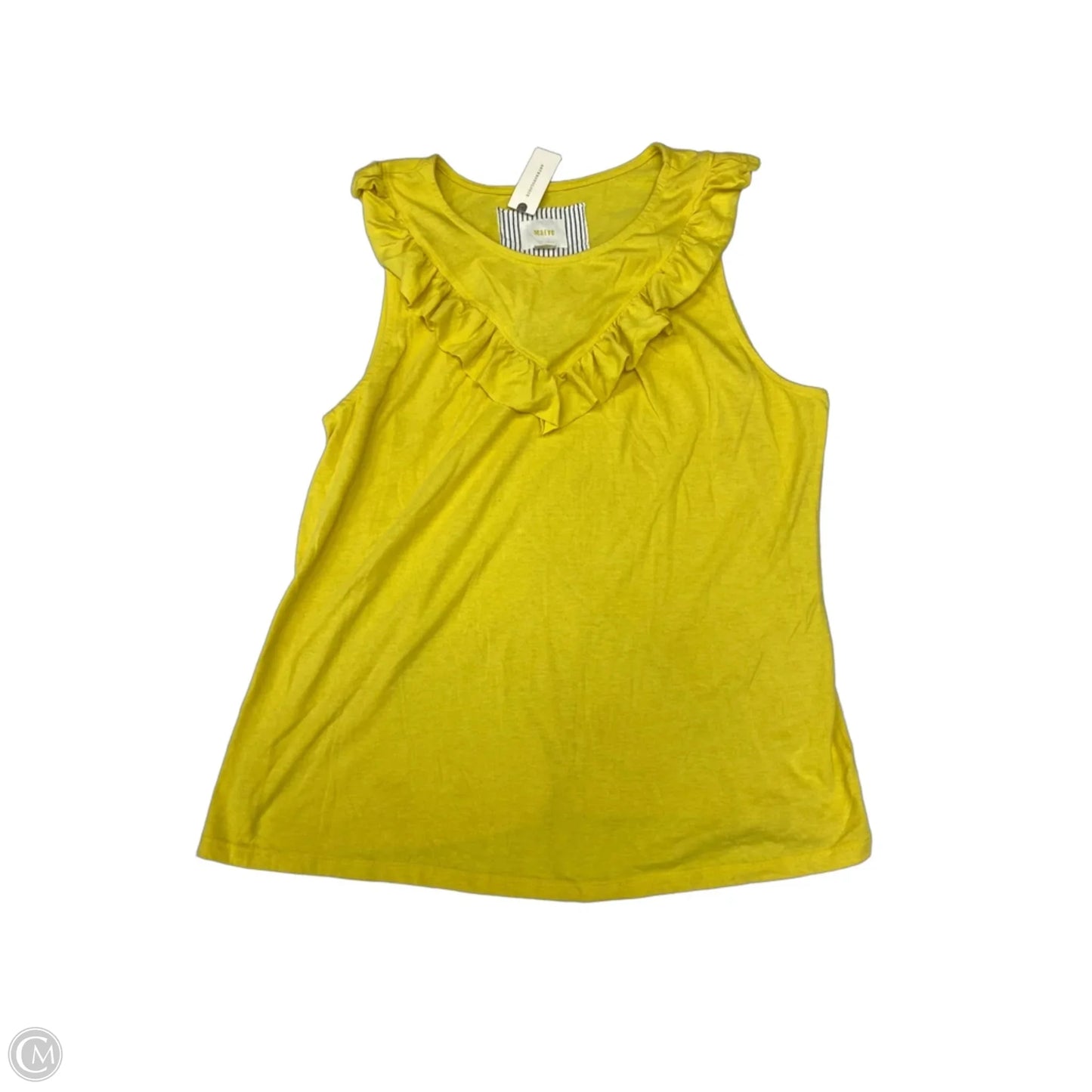 Top Sleeveless By Maeve In Yellow, Size: Xl
