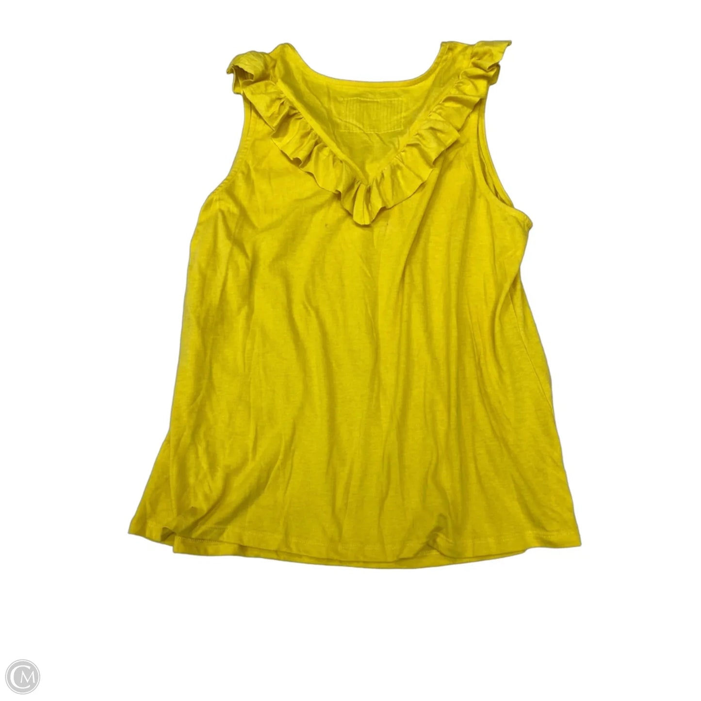 Top Sleeveless By Maeve In Yellow, Size: Xl